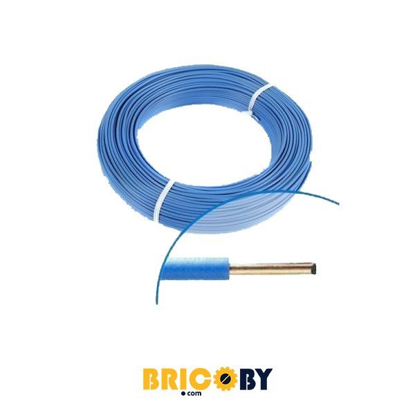 Bricoby.com - FIL RIGIDE H07VU1.5 BLEU 100M