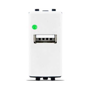 Bricoby.com - PRISE USB BLANC ALPHA - BRICOBY Meilleur Prix Tunisie