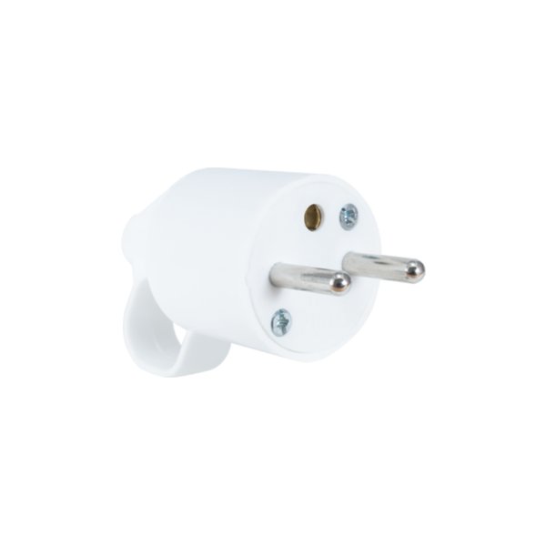 Fiche pour cable electrique - male 2 poles + terre 16a